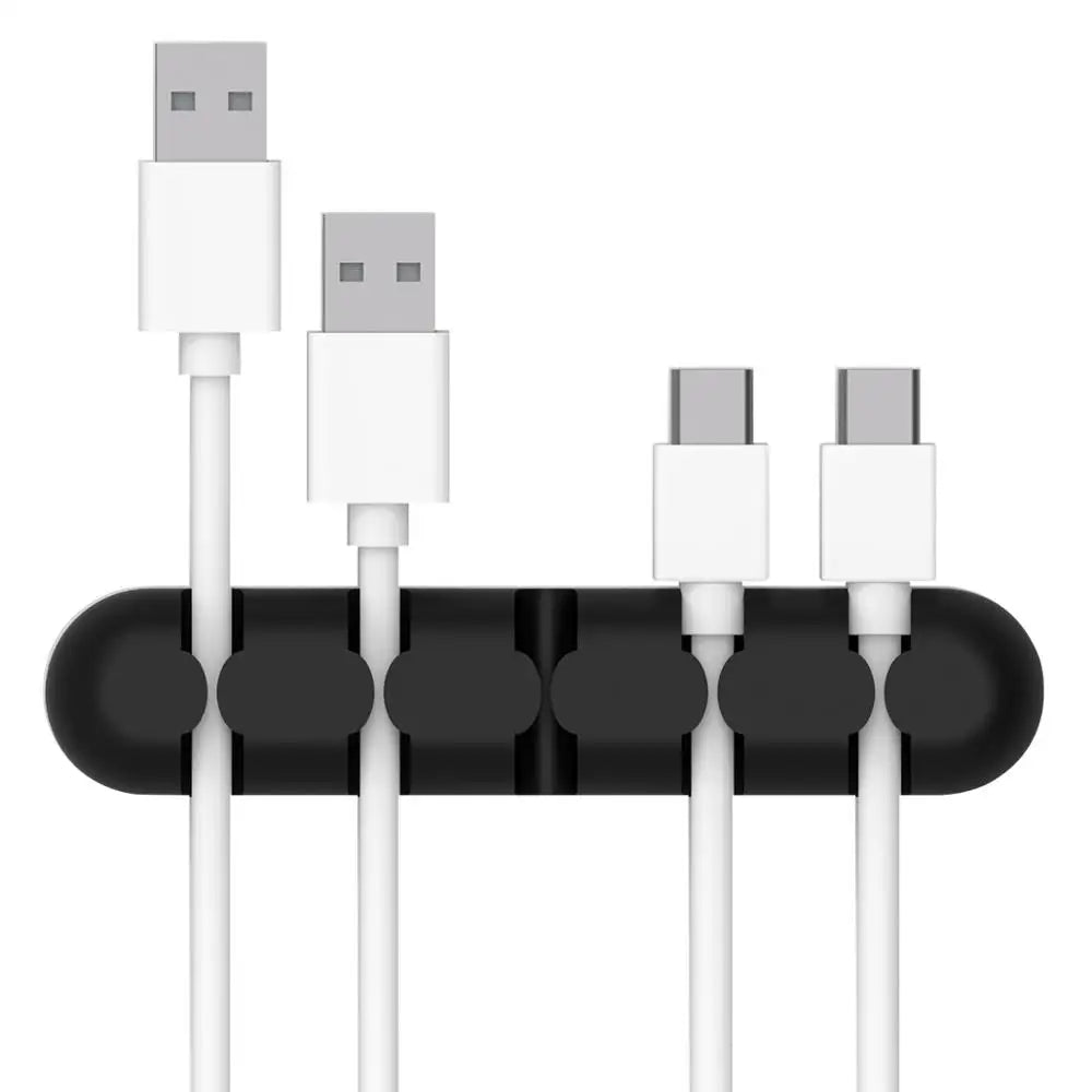 Organizador de Cables ORICO — Clips de Silicona para Escritorio
