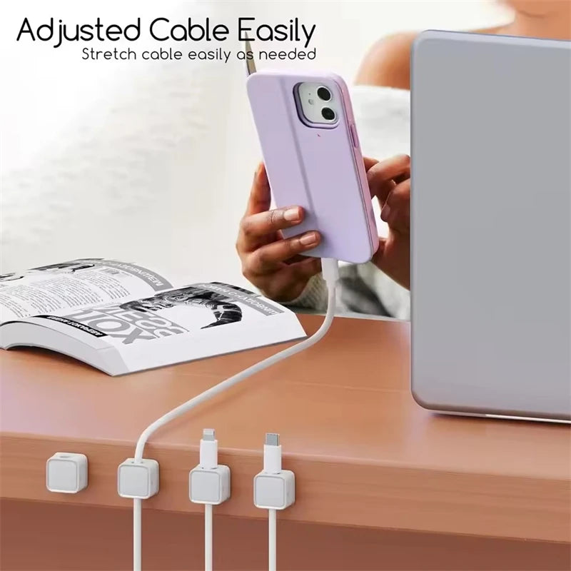 Clips Magnéticos para Cables — Pack 6 uds