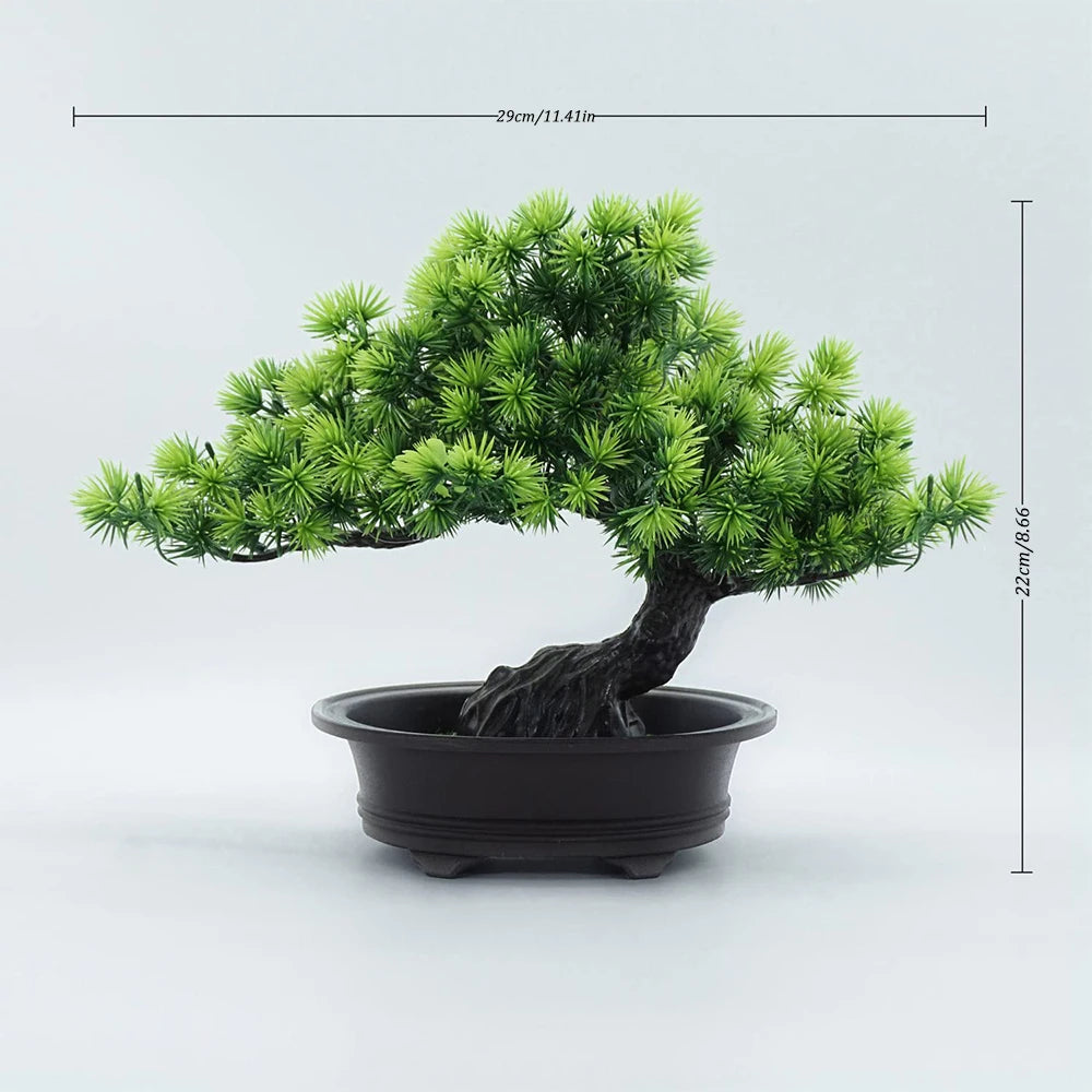 Bonsái Artificial Decorativo para Escritorio y Estantería
