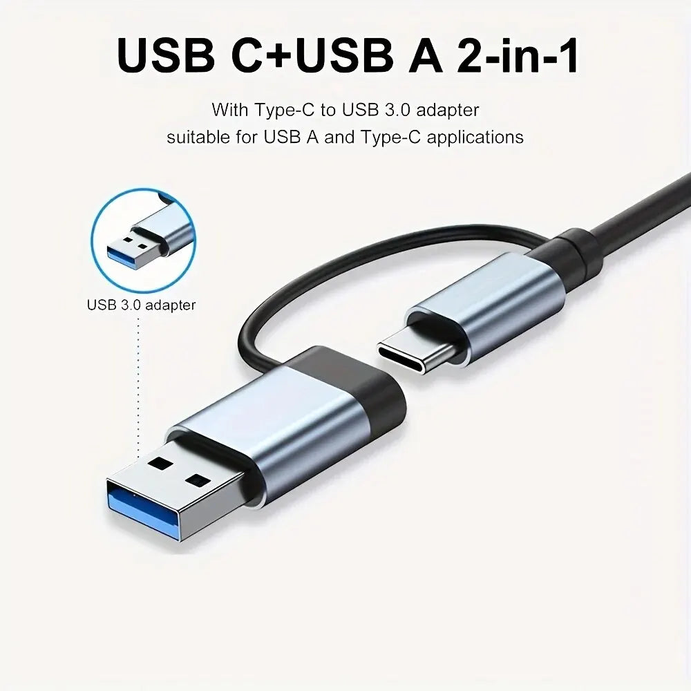 Hub USB 3.0 de 7 Puertos con Adaptador USB-C