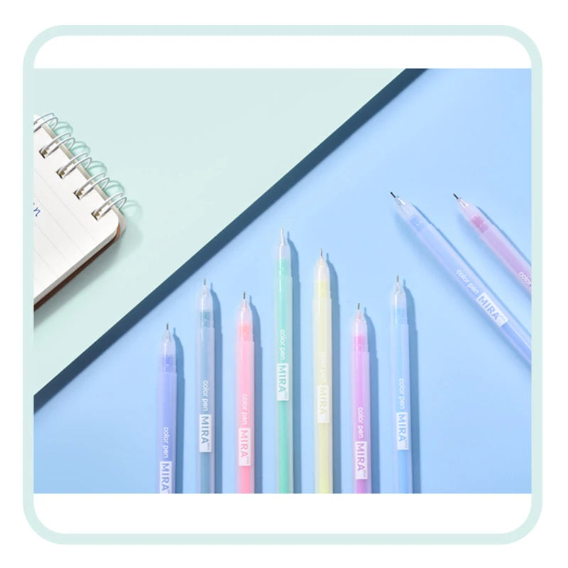 Set de 12 Bolígrafos de Gel de Colores — Papelería Kawaii
