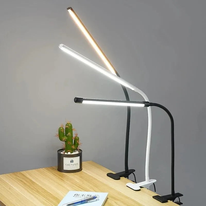 Lámpara LED de Escritorio con Clip — Regulable