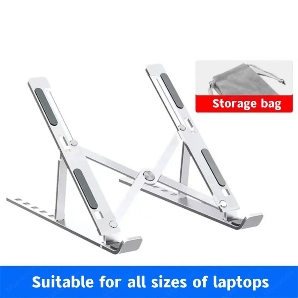 Soporte de Aluminio para Portátil — Elevador Ajustable