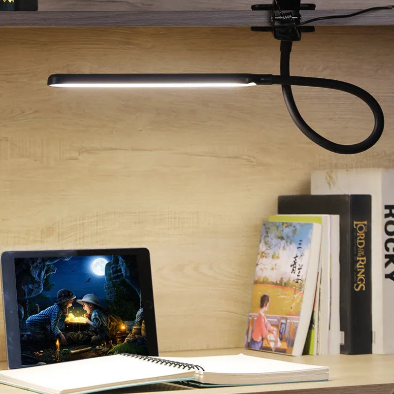 Lámpara LED de Escritorio con Clip — Regulable