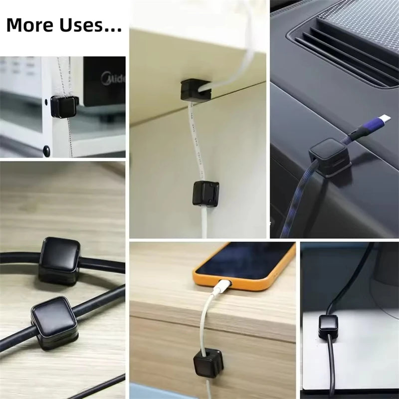 Clips Magnéticos para Cables — Pack 6 uds