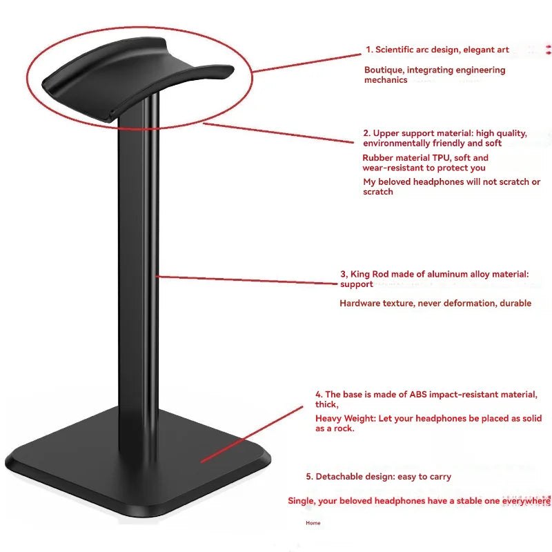 Soporte para Auriculares de Aluminio