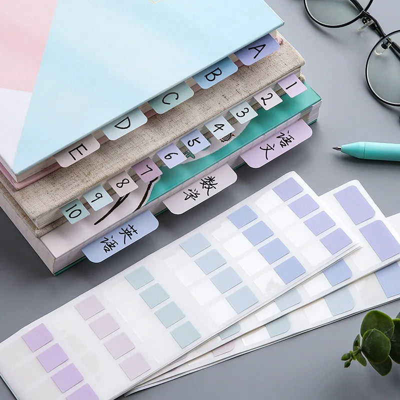 Notas Adhesivas de Colores con Marcapáginas