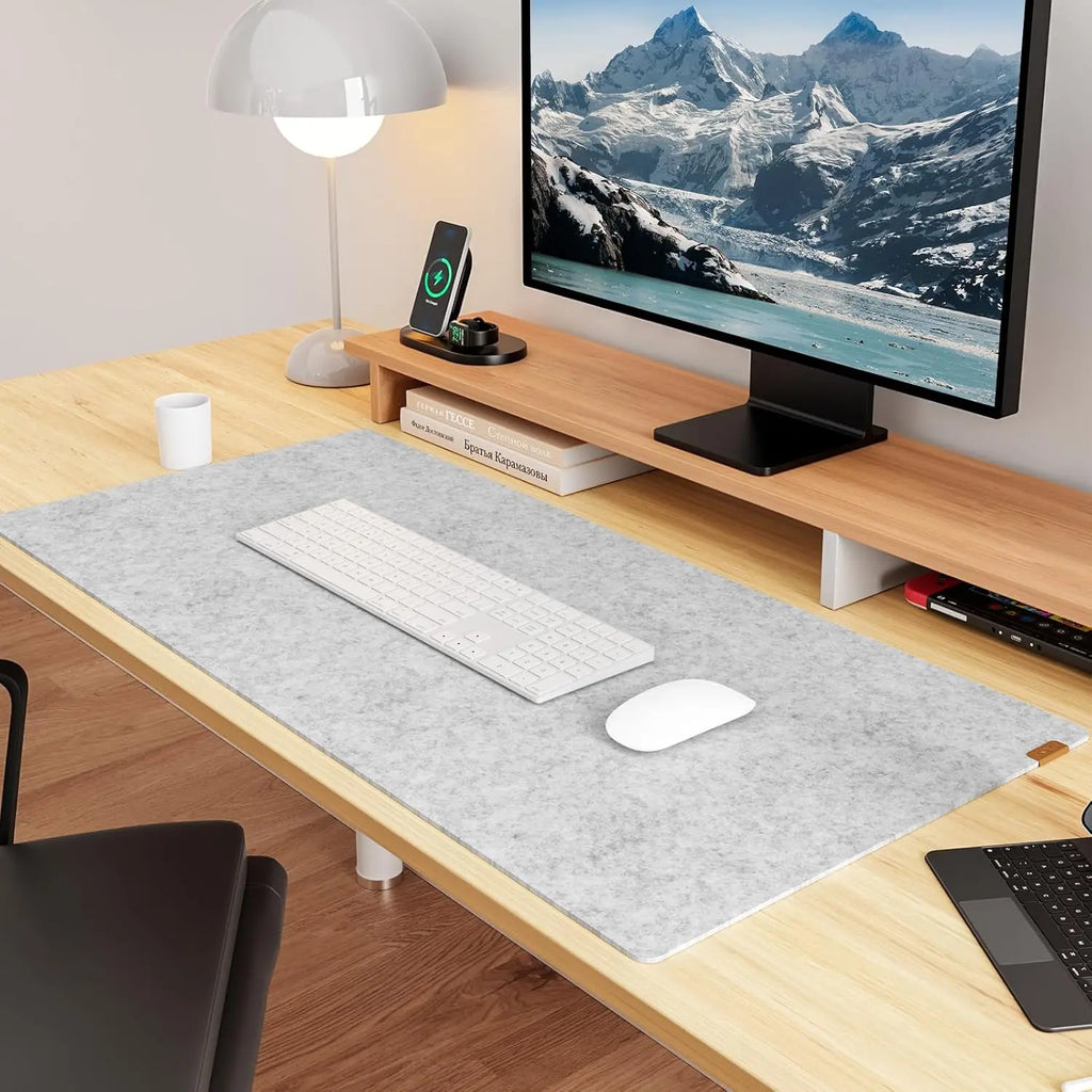 Alfombrilla de Fieltro Grande para Teclado y Ratón