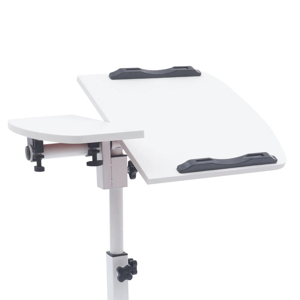 Mesa Auxiliar Ajustable con Ruedas — Soporte de Portátil Inclinable