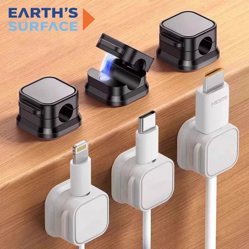 Clips Magnéticos para Cables — Pack 6 uds