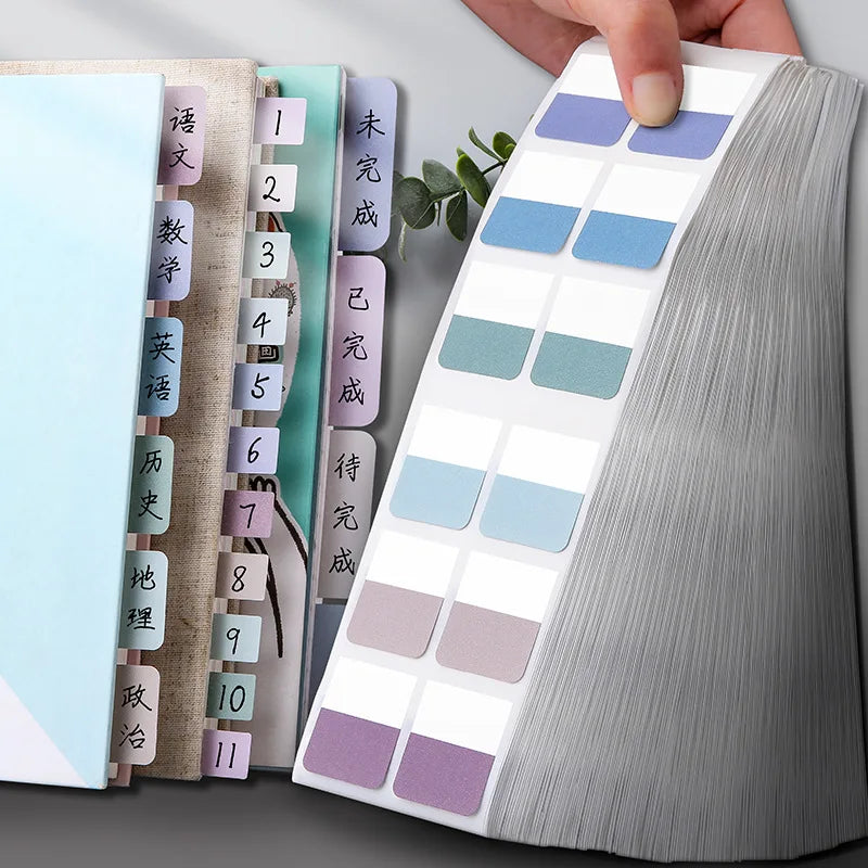 Notas Adhesivas de Colores con Marcapáginas