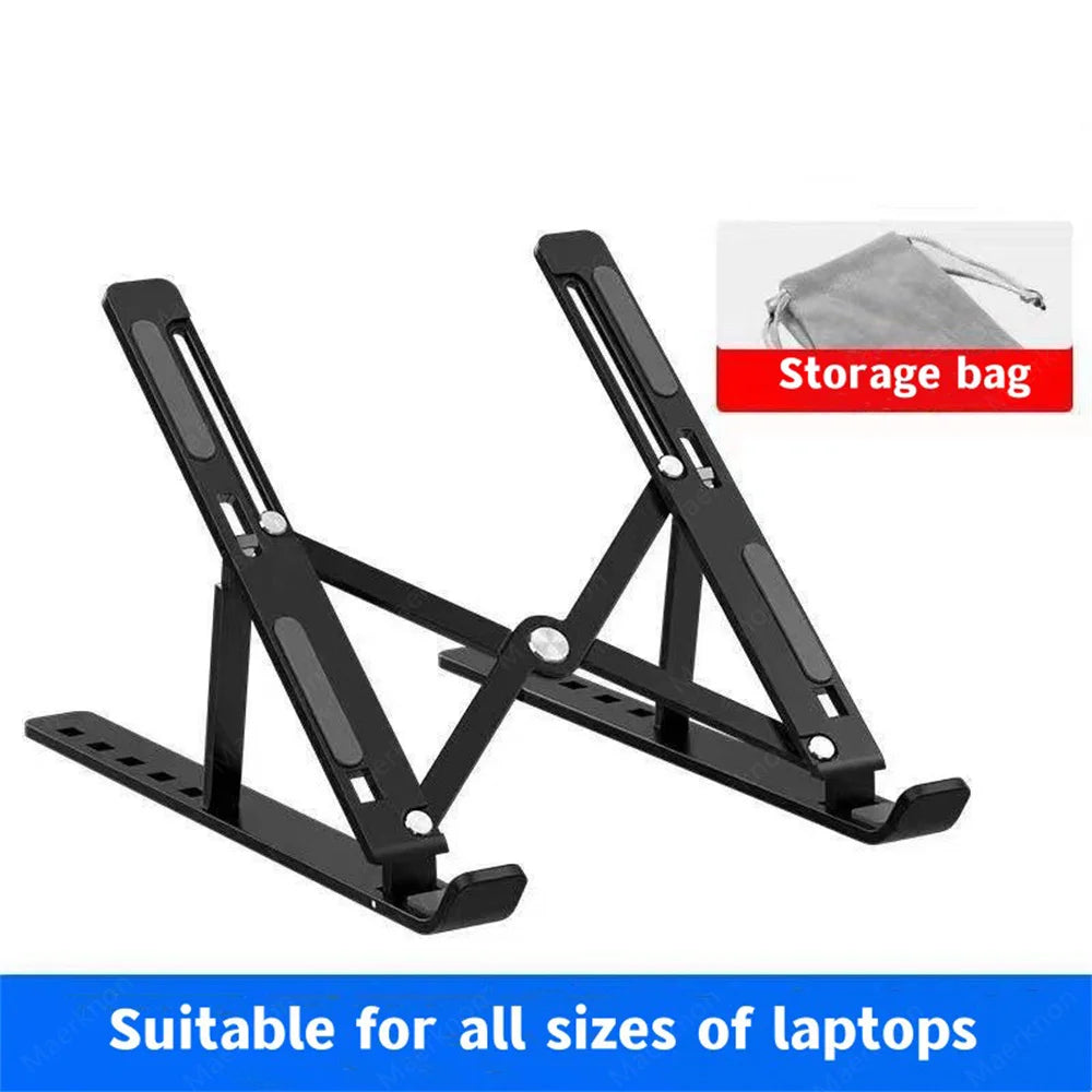 Soporte de Aluminio para Portátil — Elevador Ajustable