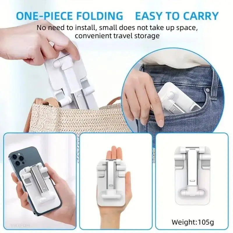 Soporte Plegable para Móvil y Tablet de Escritorio