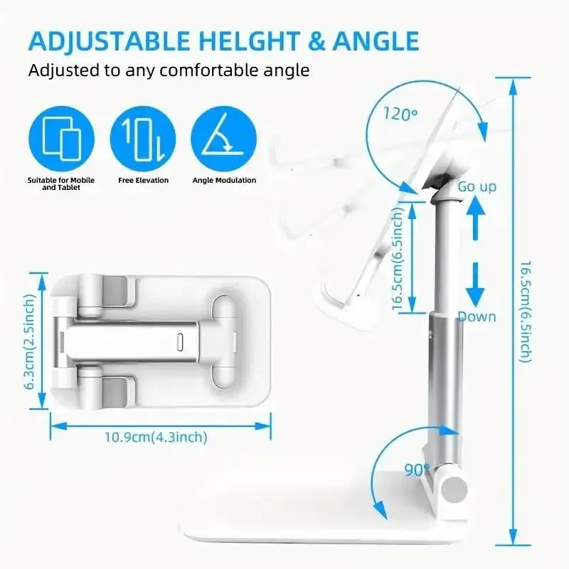 Soporte Plegable para Móvil y Tablet de Escritorio
