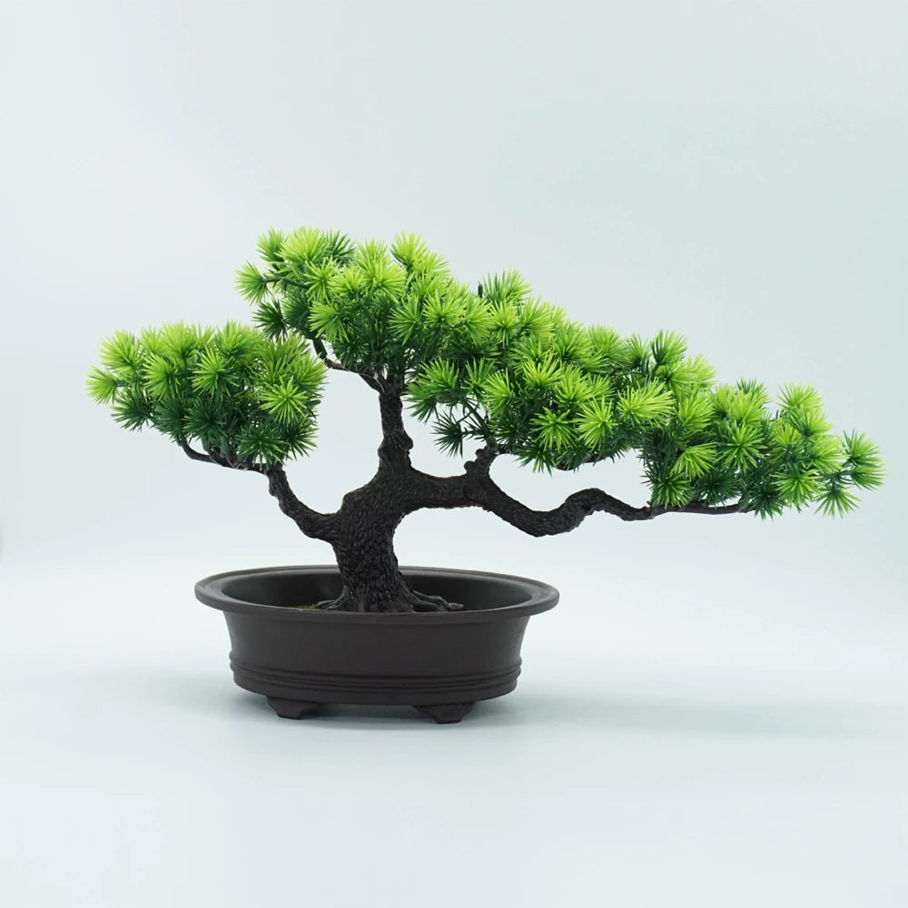 Bonsái Artificial Decorativo para Escritorio y Estantería
