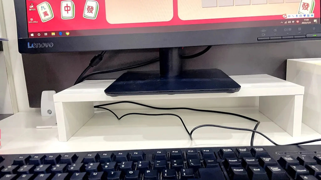 Soporte Elevador para Monitor y Portátil con Almacenaje