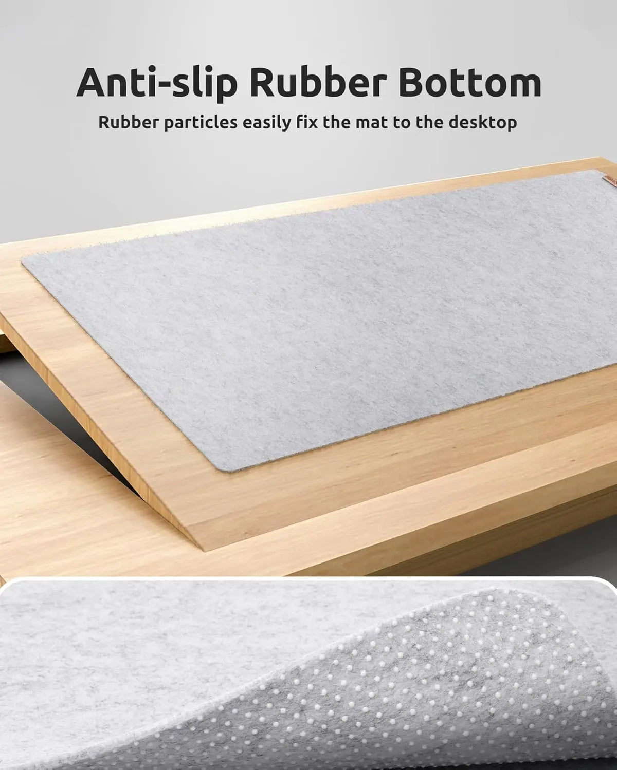 Alfombrilla de Fieltro Grande para Teclado y Ratón