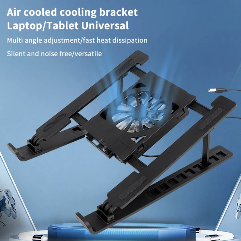 Soporte Plegable para Portátil con Ventilador de Refrigeración