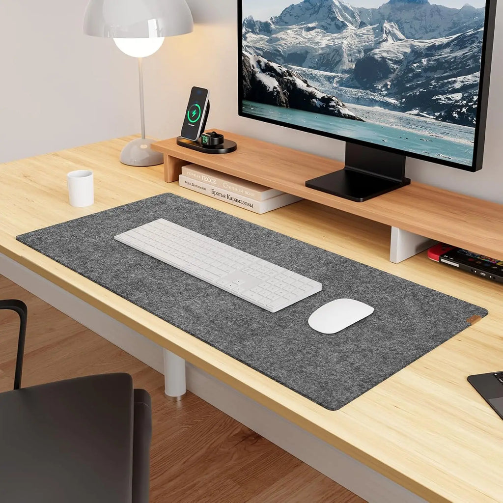 Alfombrilla de Fieltro Grande para Teclado y Ratón