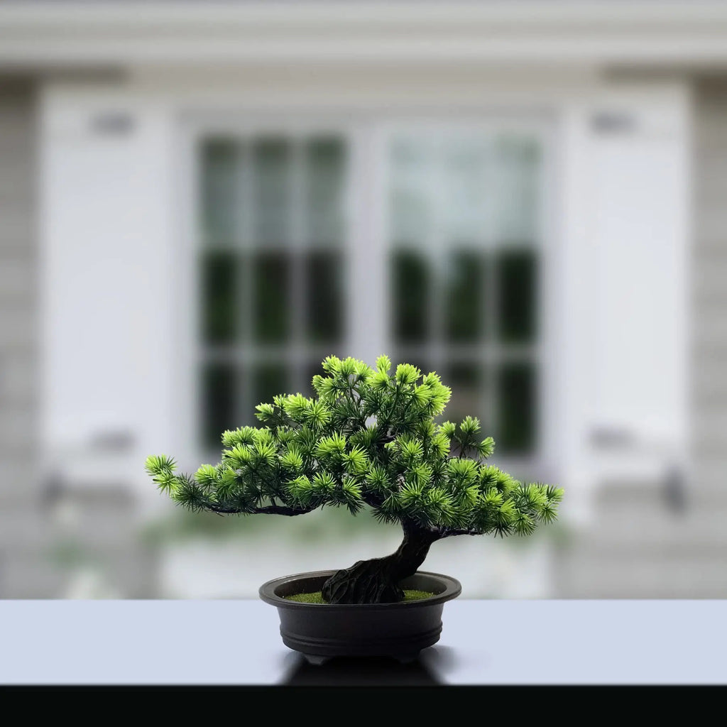 Bonsái Artificial Decorativo para Escritorio y Estantería