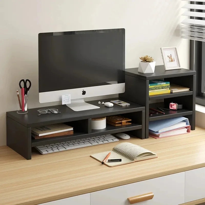Soporte Elevador para Monitor y Portátil con Almacenaje