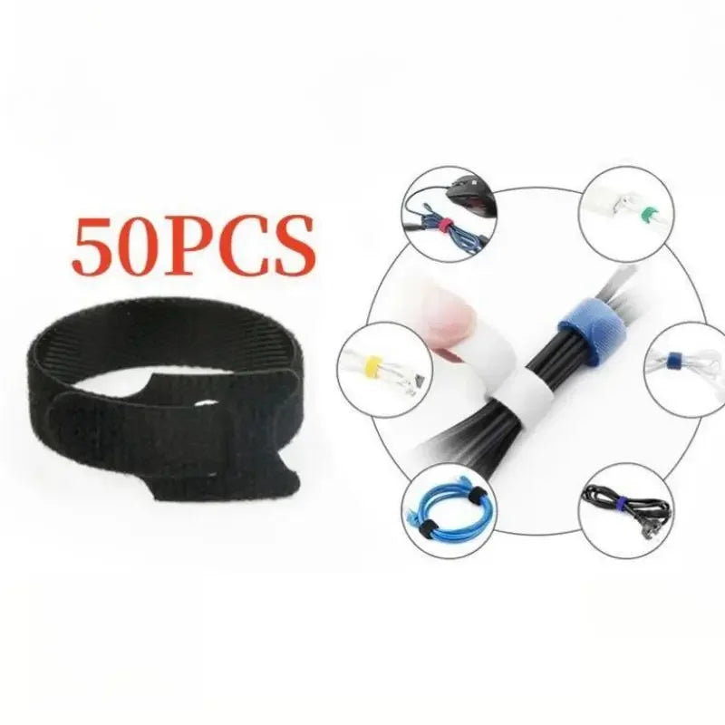 Bridas Reutilizables para Cables — Pack 50 uds