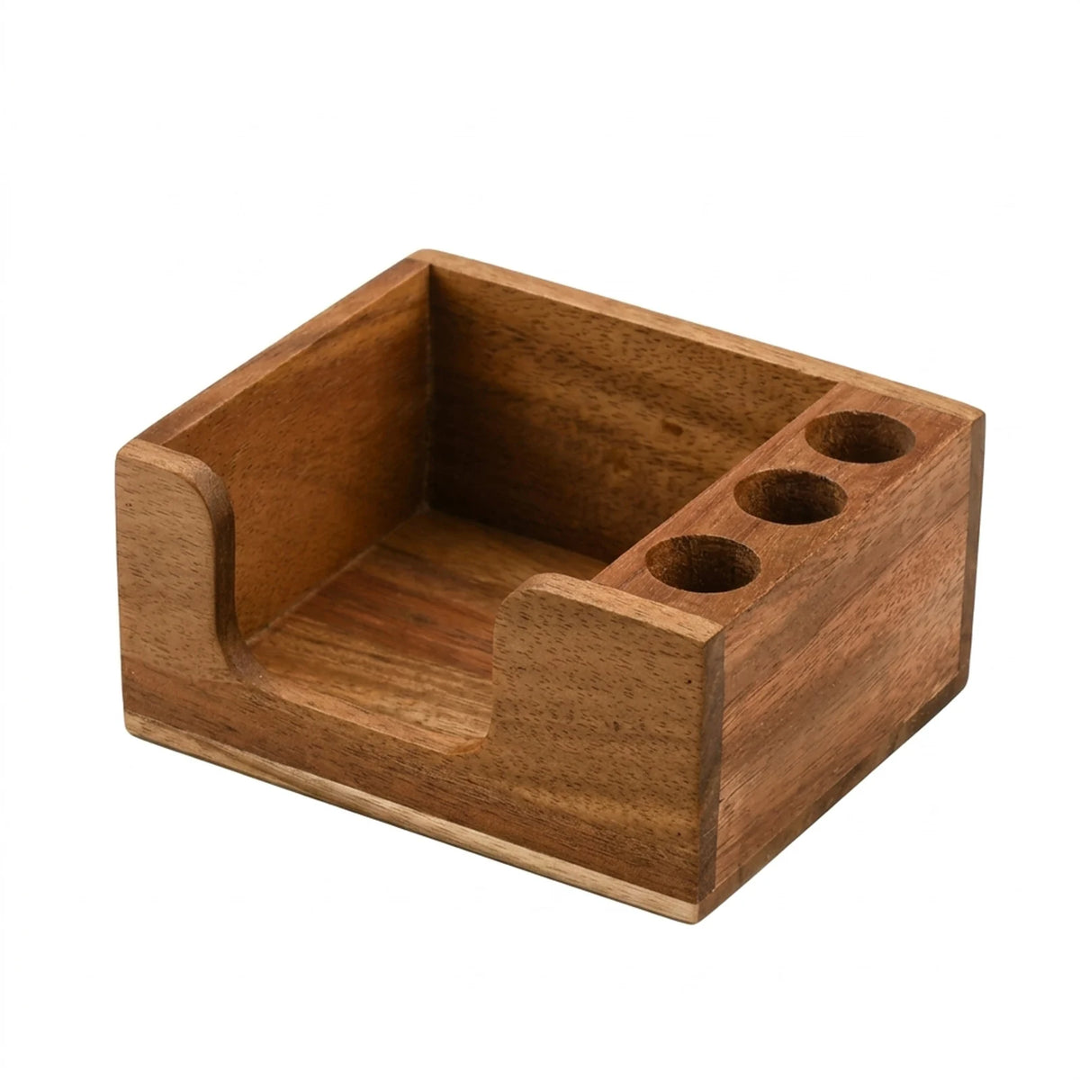 Organizador de Escritorio de Madera Maciza