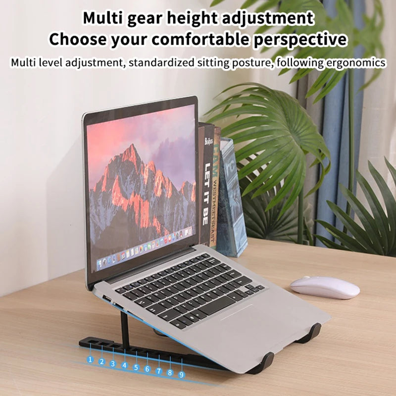 Soporte Plegable para Portátil con Ventilador de Refrigeración