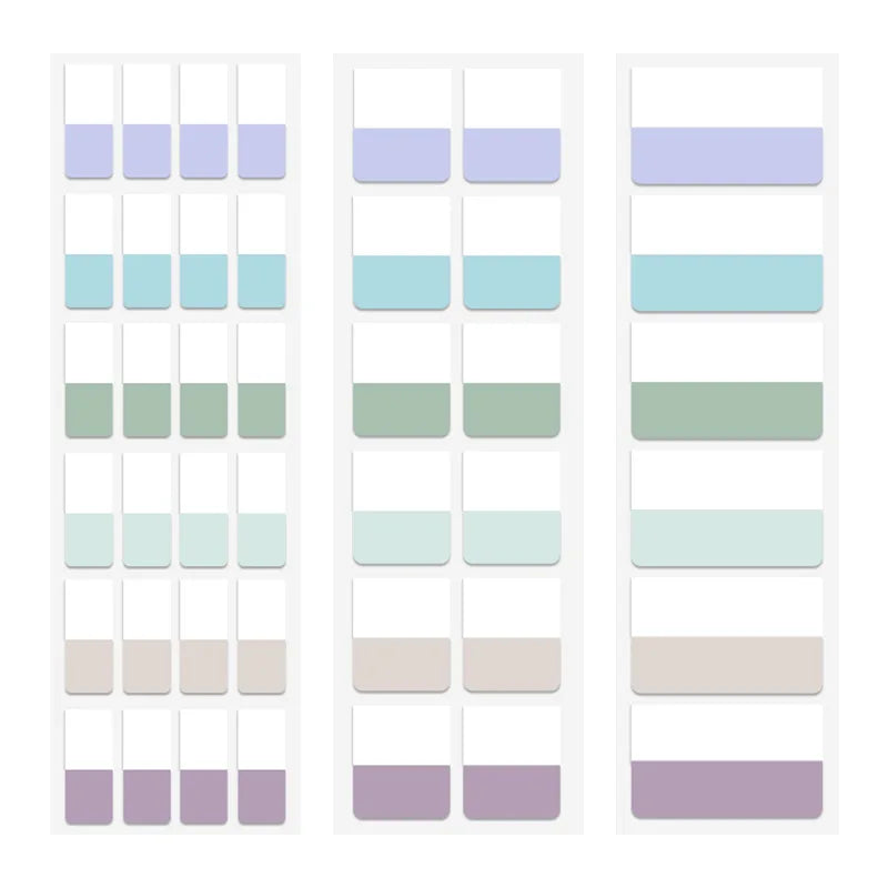 Notas Adhesivas de Colores con Marcapáginas