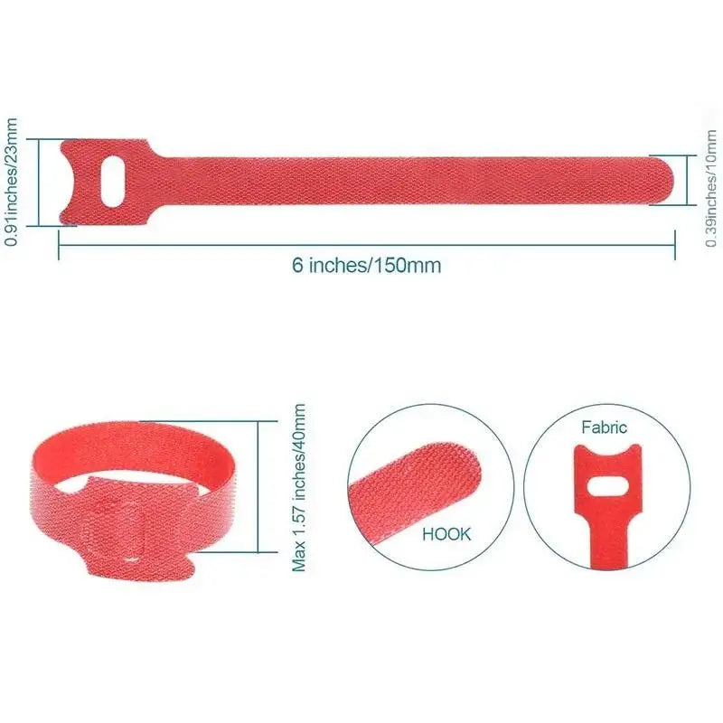 Bridas Reutilizables para Cables — Pack 50 uds