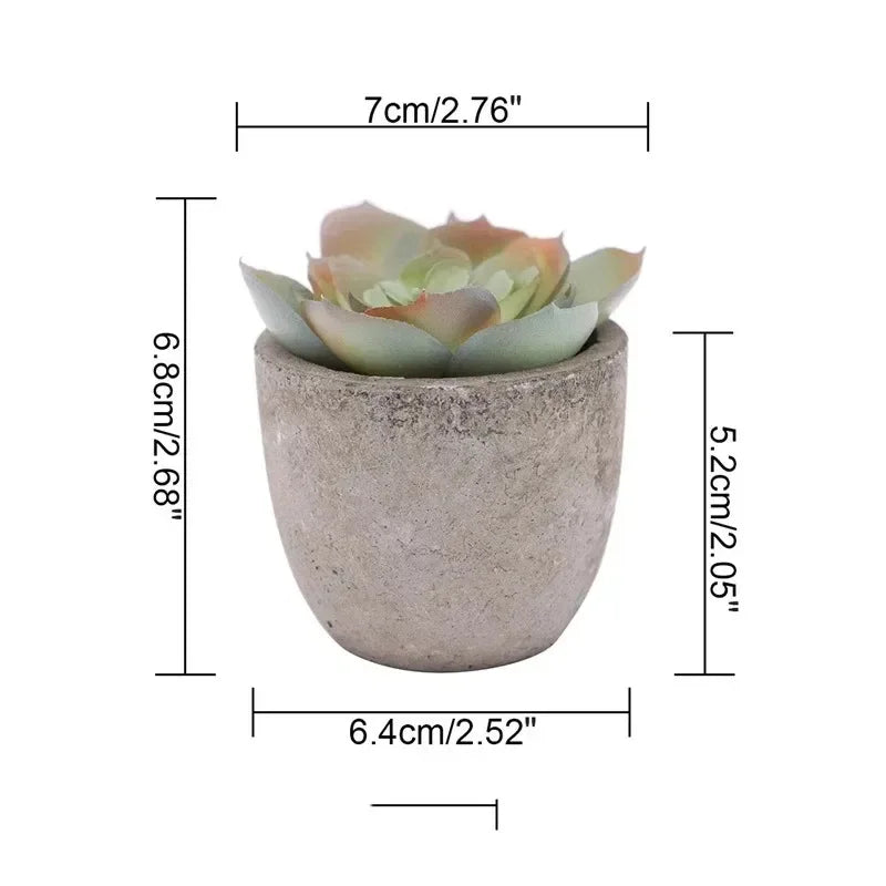 Mini Plantas Artificiales de Aloe en Maceta para Escritorio
