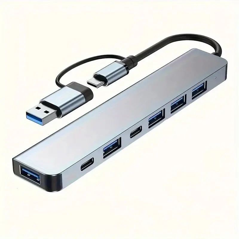 Hub USB 3.0 de 7 Puertos con Adaptador USB-C