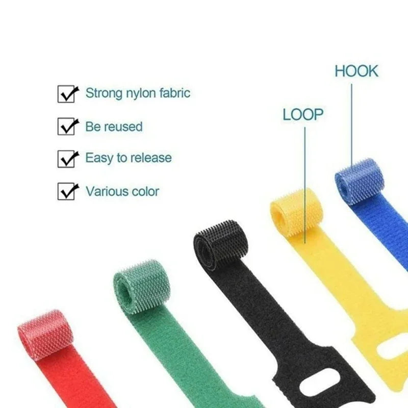 Bridas Reutilizables para Cables — Pack 50 uds