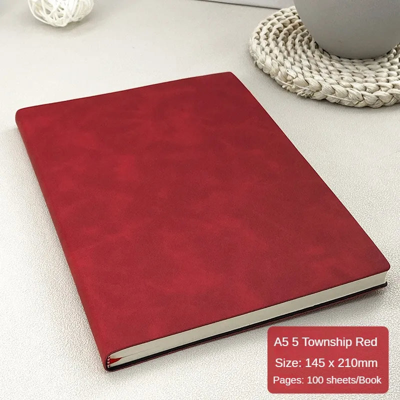 Libreta A5 de Piel Sintética Tacto Suave — Cuaderno de Notas
