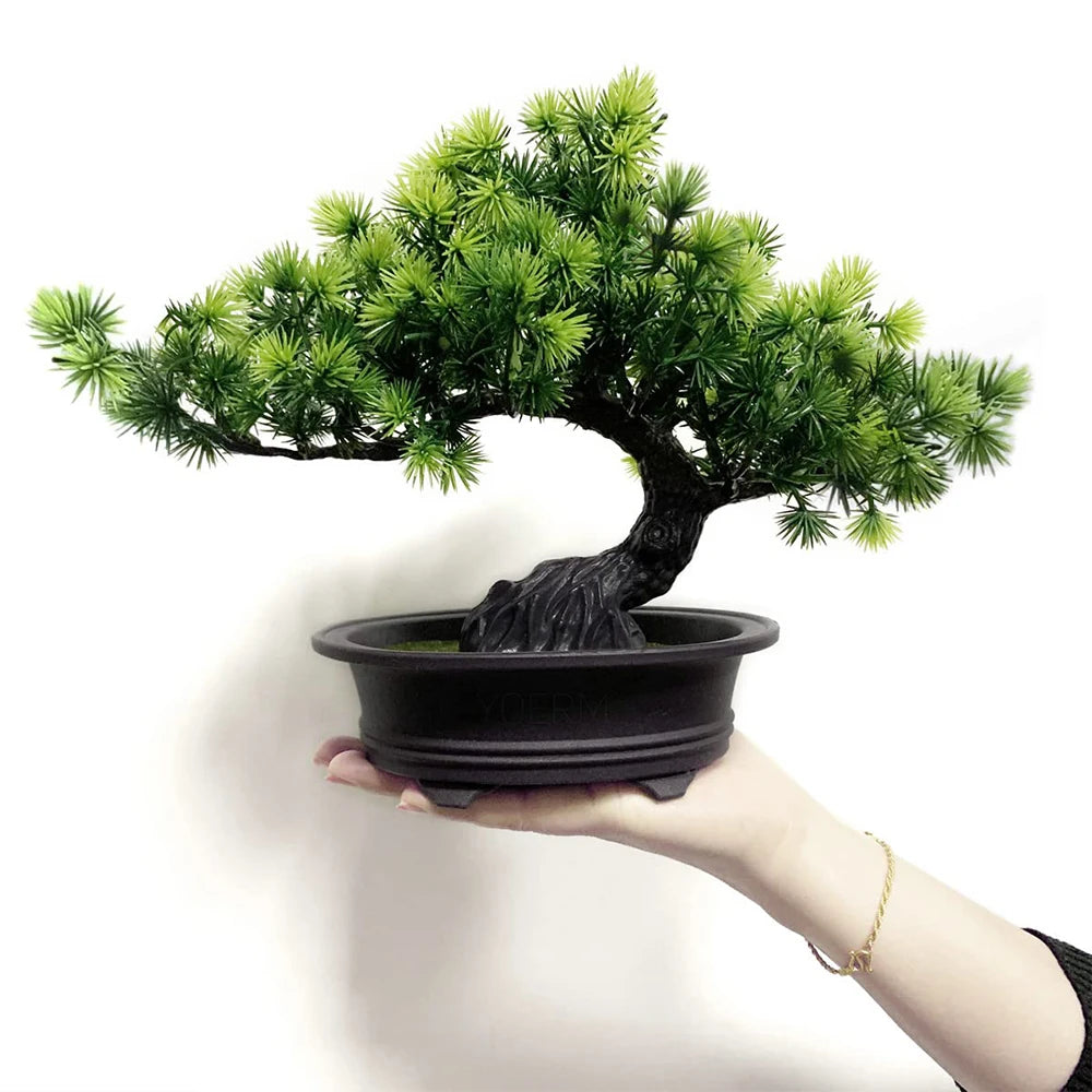 Bonsái Artificial Decorativo para Escritorio y Estantería
