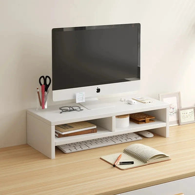 Soporte Elevador para Monitor y Portátil con Almacenaje