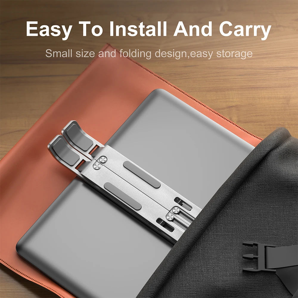 Soporte de Aluminio para Portátil — Elevador Ajustable