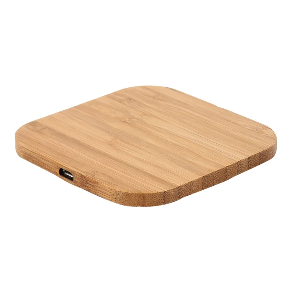 Cargador Inalámbrico de Madera — Base de Carga sin Cables