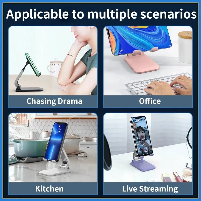 Soporte Plegable de Escritorio para Móvil y Tablet Ajustable
